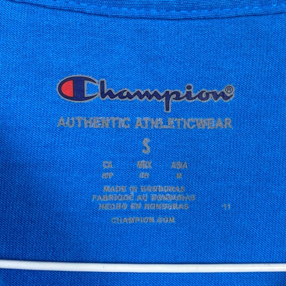 Champion Men’s/Unisex Balboa Blue Logo Classic Long-Sleeve Tee 586618 - Small - Picture 9 of 11